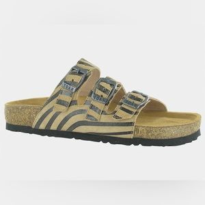 NAOT Women’s Austin Tan Zebra Suede size 38 / 7.5